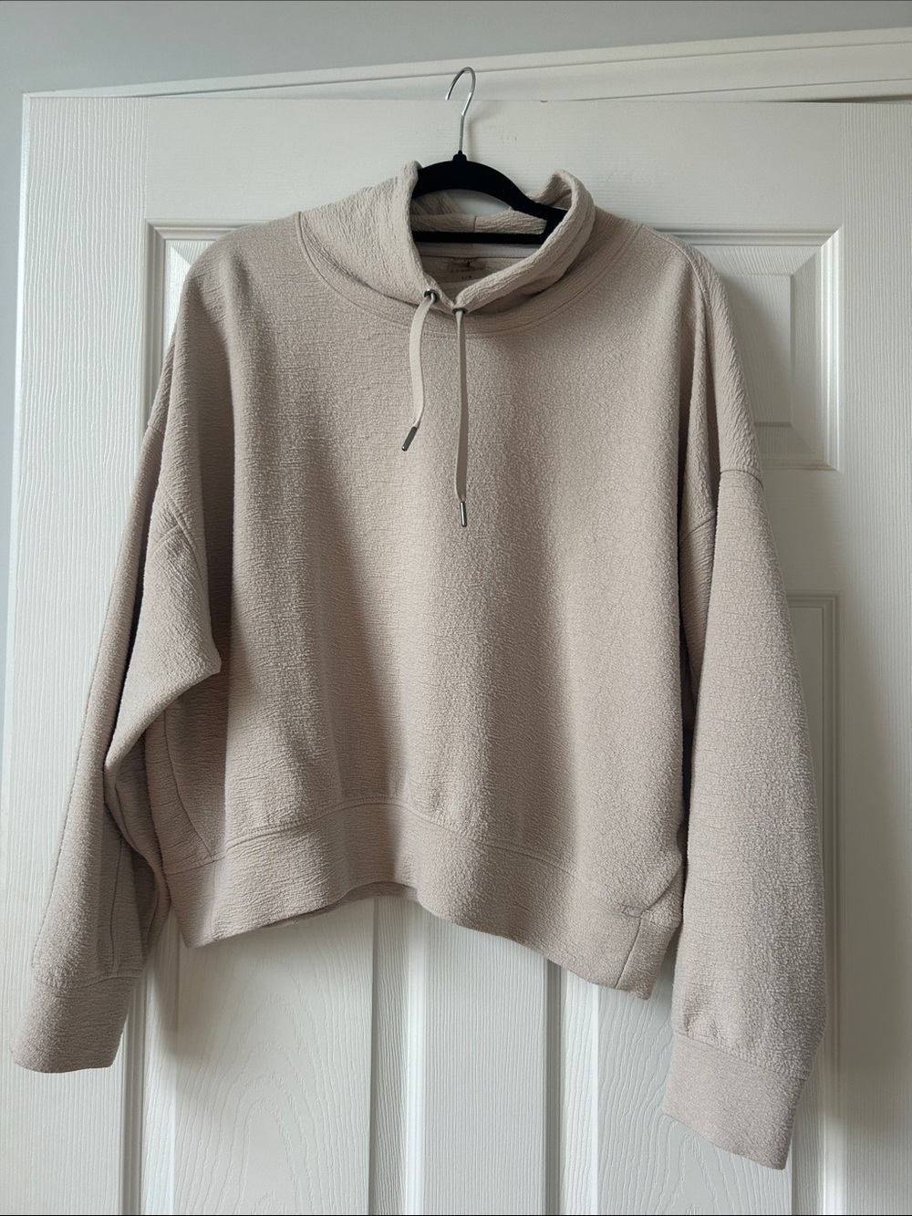 Danskin Cream Funnel Neck Sweatshirt